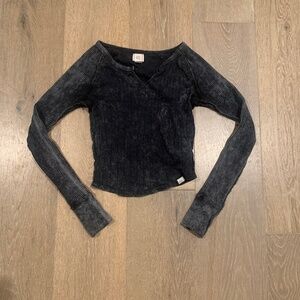 Faded black long sleeve shirt size xs urban outfitters